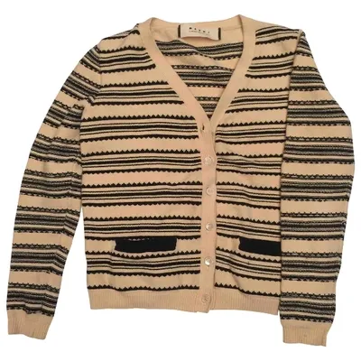 Pre-owned Marni Ecru Cotton Knitwear