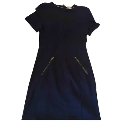 Pre-owned Burberry Mid-length Dress In Navy