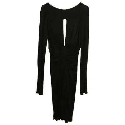 Pre-owned Versace Mid-length Dress In Black