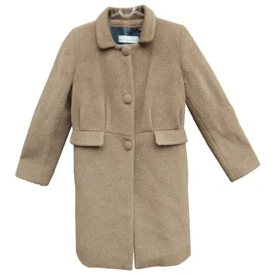 Pre-owned Golden Goose Wool Coat In Beige