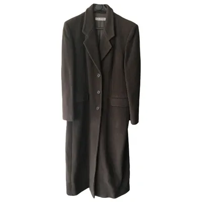 Pre-owned Emporio Armani Wool Coat In Brown