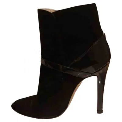 Pre-owned Emilio Pucci Ankle Boots In Black