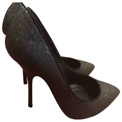 Pre-owned Giuseppe Zanotti Glitter Heels In Black