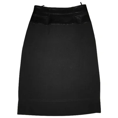 Pre-owned Versace Skirt In Black