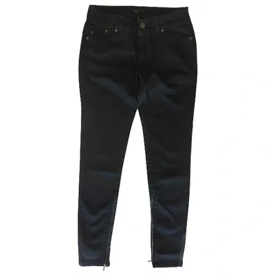 Pre-owned Victoria Beckham Slim Jeans In Black