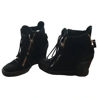 Pre-owned Giuseppe Zanotti Trainers In Black