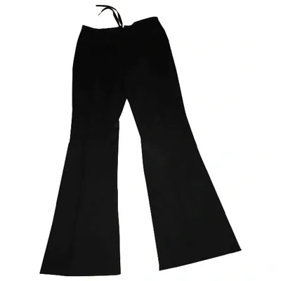 Pre-owned Gucci Trousers In Black