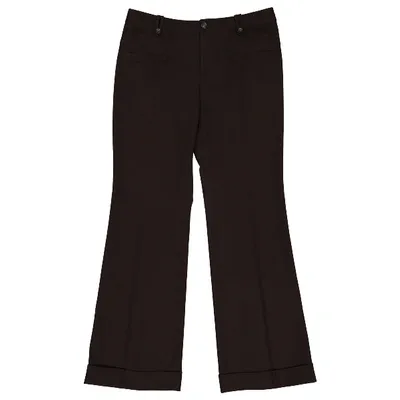 Pre-owned Balenciaga Wool Large Pants In Brown