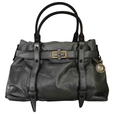 Pre-owned Lanvin Leather Handbag In Metallic