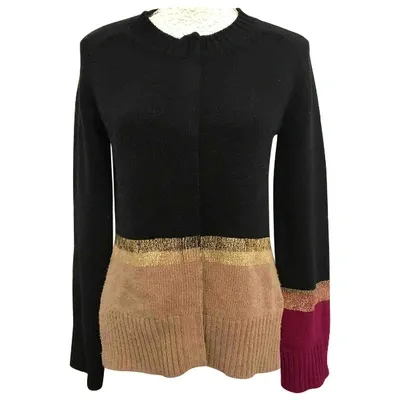 Pre-owned Vionnet Wool Cardigan In Black