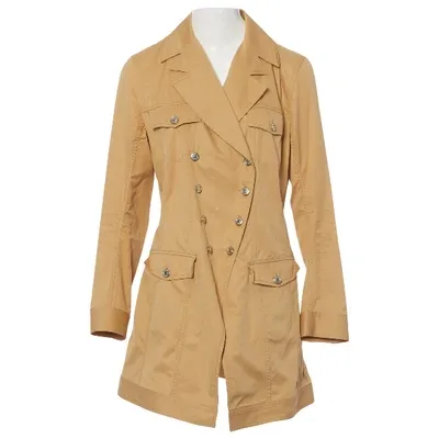 Pre-owned John Galliano Trench Coat In Beige