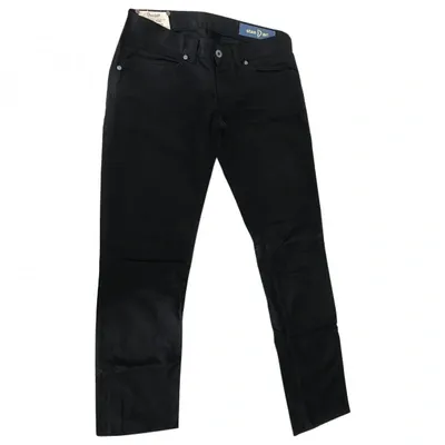 Pre-owned Dondup Straight Jeans In Black