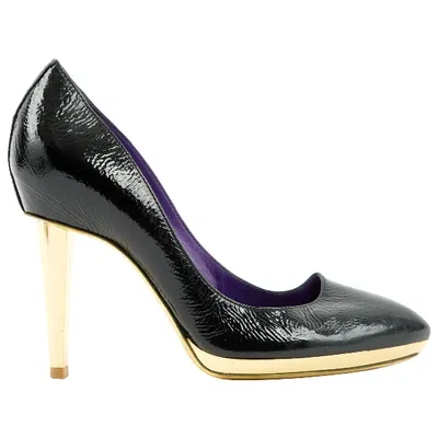 Pre-owned Sergio Rossi Patent Leather Heels In Black