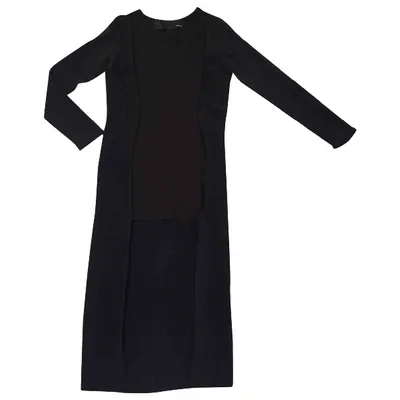 Pre-owned Avelon Mid-length Dress In Black