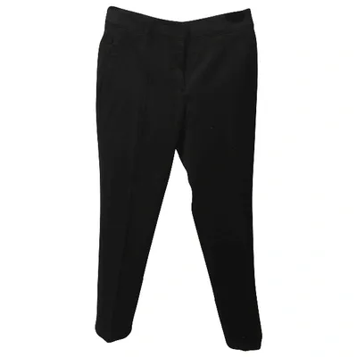 Pre-owned Proenza Schouler Wool Trousers In Black