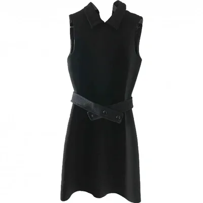 Pre-owned Jil Sander Wool Dress In Black