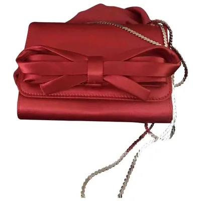 Pre-owned Valentino Garavani Clutch Bag In Red