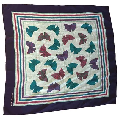 Pre-owned Rochas Silk Handkerchief In Multicolour