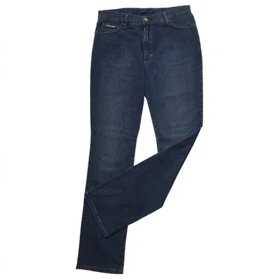 Pre-owned Valentino Straight Jeans In Blue