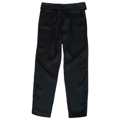 Pre-owned Derek Lam Straight Pants In Black