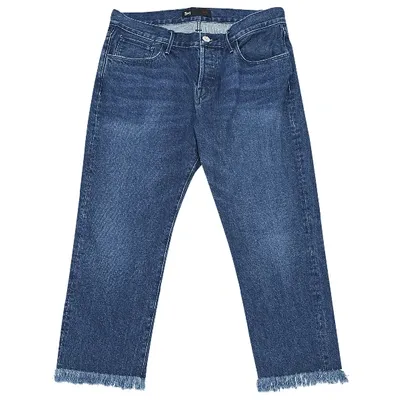 Pre-owned 3x1 Straight Jeans In Navy