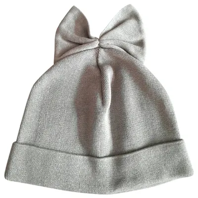 Pre-owned Federica Moretti Beanie In Grey