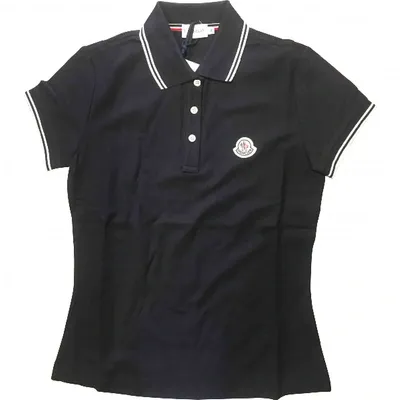 Pre-owned Moncler Blue Cotton Top