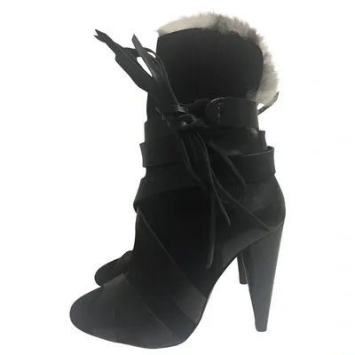 Pre-owned Isabel Marant Ankle Boots In Black