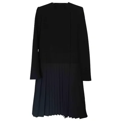 Pre-owned Vionnet Wool Coat In Black