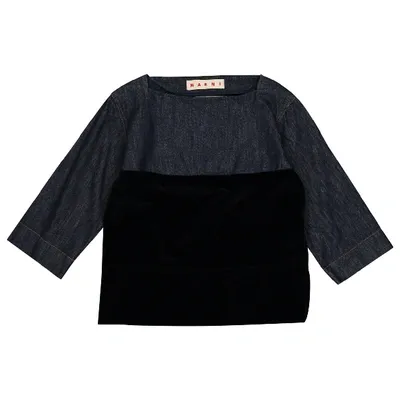 Pre-owned Marni Blue Cotton Top