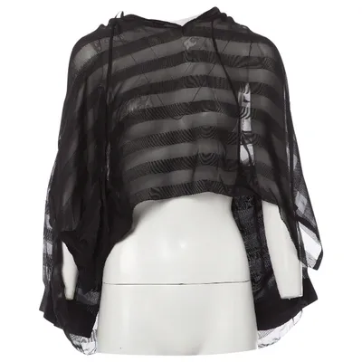 Pre-owned Balenciaga Silk Blouse In Black