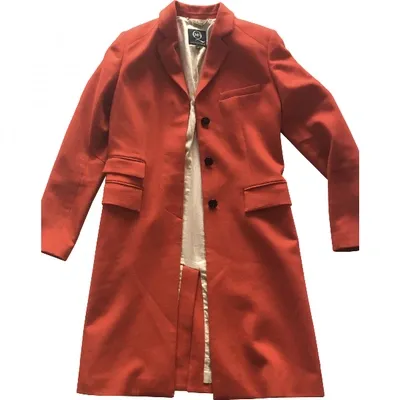 Pre-owned Mcq By Alexander Mcqueen Wool Coat In Red