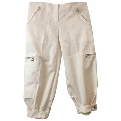 Pre-owned John Richmond Trousers In White