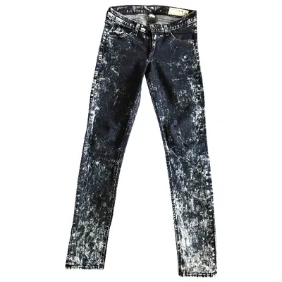 Pre-owned Rag & Bone Slim Jeans In Blue