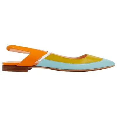 Pre-owned Nicholas Kirkwood Leather Flats In Multicolour