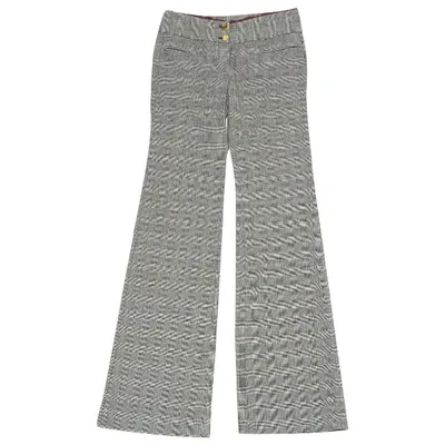 Pre-owned Dolce & Gabbana Wool Straight Pants In Multicolour