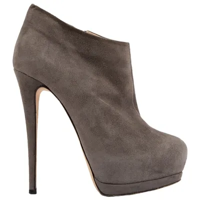 Pre-owned Giuseppe Zanotti Ankle Boots In Grey