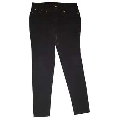 Pre-owned True Religion Trousers In Black