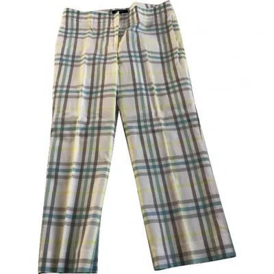 Pre-owned Burberry Trousers In Other