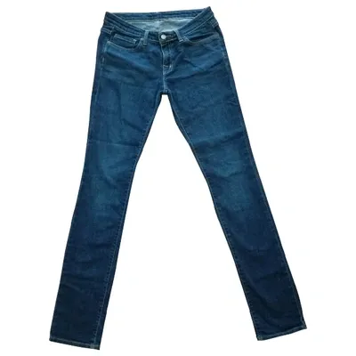 Pre-owned Edwin Straight Jeans In Blue