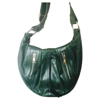 Pre-owned Saint Laurent Leather Handbag In Green