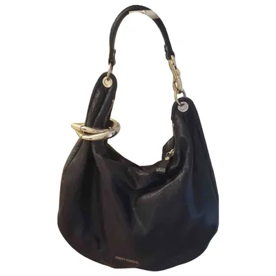 Pre-owned Jimmy Choo Leather Bag In Black