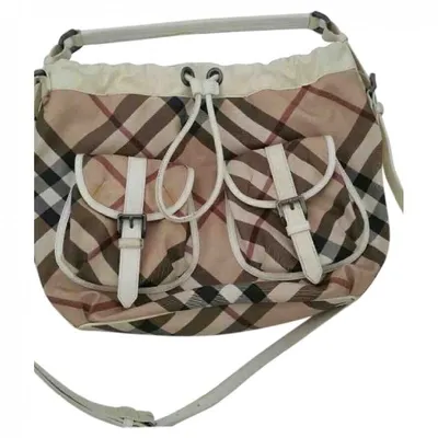 Pre-owned Burberry Cloth Handbag In Multi