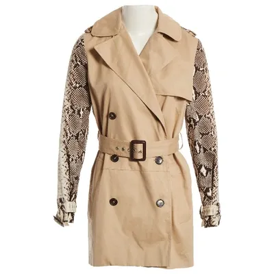 Pre-owned Chloé Trench Coat In Beige