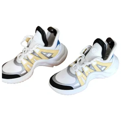 Pre-owned Louis Vuitton Archlight Leather Trainers In White