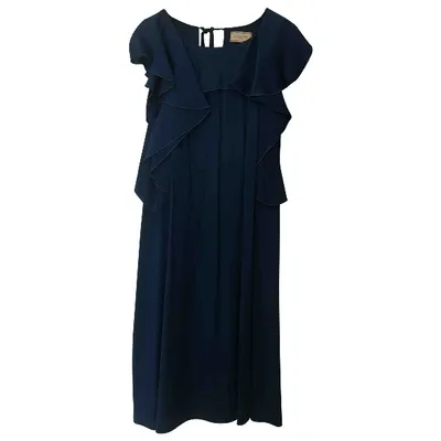 Pre-owned Lanvin Mid-length Dress In Blue