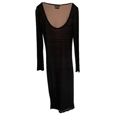 Pre-owned Tom Ford Mid-length Dress In Black