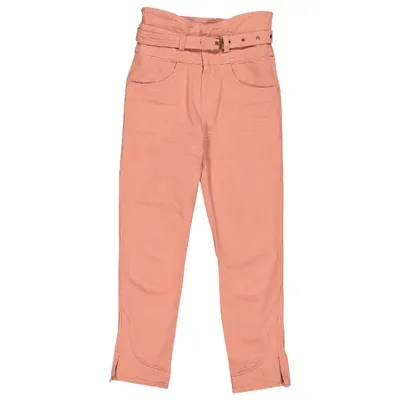 Pre-owned Isabel Marant Straight Jeans In Pink