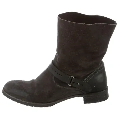 Pre-owned Ndc Biker Boots In Anthracite