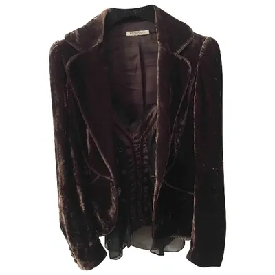 Pre-owned Bottega Veneta Velvet Jacket In Brown